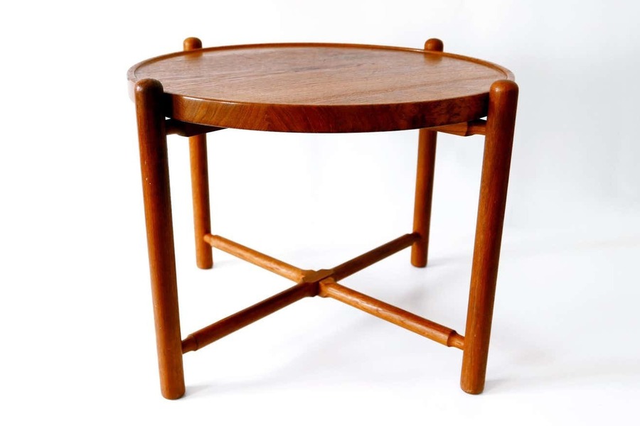 Folding Tray Coffee Table At35 By Hans Wegner ''Attr.'' For Andreas Tuck, 1960s photo for sale