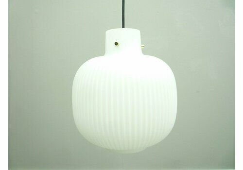Mid Century Opaline Glass Lamp From Limburg, 1960s