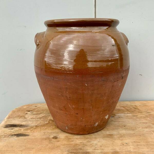 Large Vintage Terracotta Pot Pos French | Vinterior