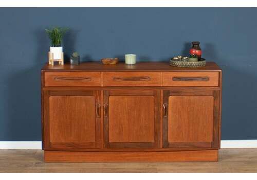 Retro Teak 1960s G Plan Fresco Plinth Sideboard By Victor Wilkin