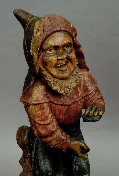 Whimsical Carving Of A Dwarf With Snuffbox 19th Century photo furniture